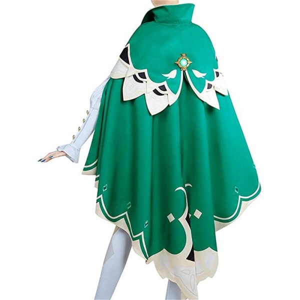 Venti Cosplay Kostumer Spil Genshin Impact Barbatos Cosplay Paryk Hat Kappe Tilbehør Sæt Halloween Kostumer til Kvinder Mænd wig One Size
