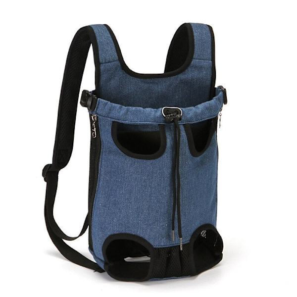 Högkvalitativ Djurbärarryggsäck Hopfällbar Hund Kattväska Canvas Denimväska För Liten Hund Kattbärare Mode Harnes De Perro Mochila Flamingo XL