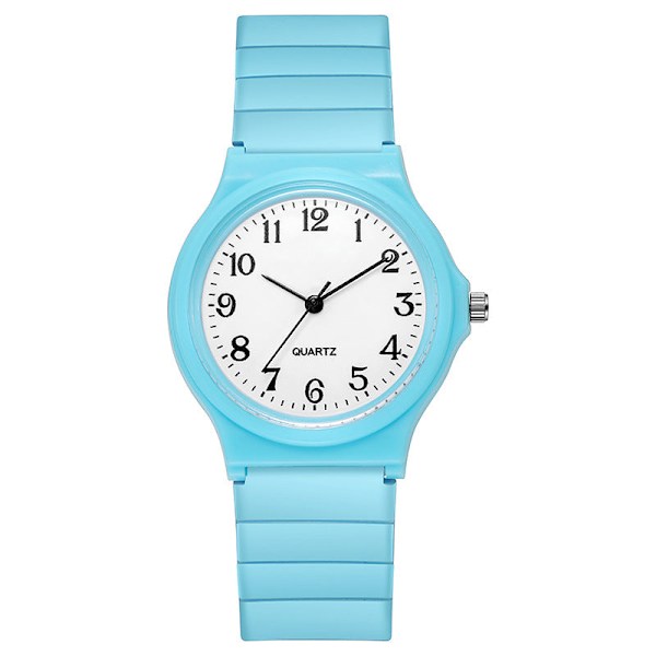 Studentklokke Pointer Barneklokke Dameklokke Quartzklokke Black Watch with white surface