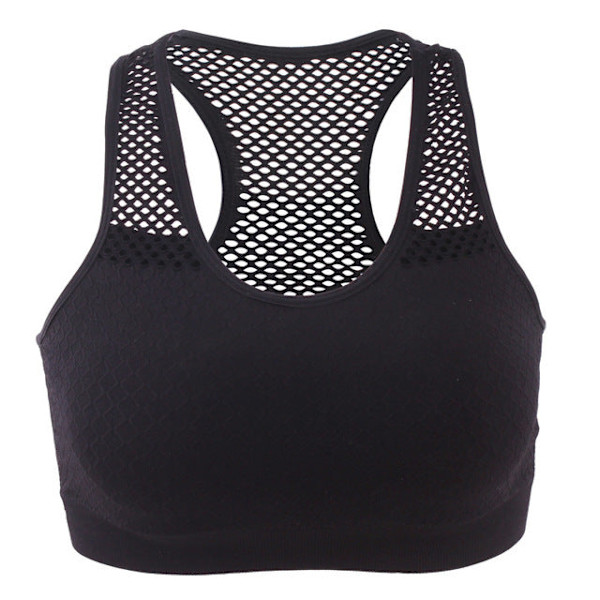 Joogaliivit Naisille Korkea Joustavuus Langattomat Pehmustetut Urheilutoppi Saumaton Fitnessliivi Naisille Black S