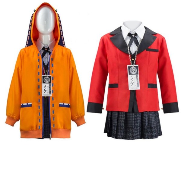 Anime Skolflickuniform Kakegurui Saotome Meari Jabami Yumeko Tvångsmässig Gambler Yomoduki Runa Cosplay Kostym för Vuxna Barn 6 M