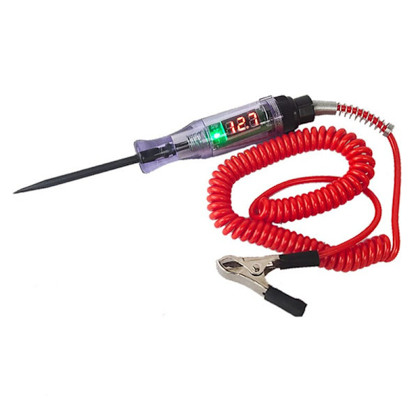 Bil Lastbil Spændingskredsløbstester Digital Display Lang Sonde Pen Lyspære Automobil Diagnostiske Værktøjer Autoreparation A  3V-70V