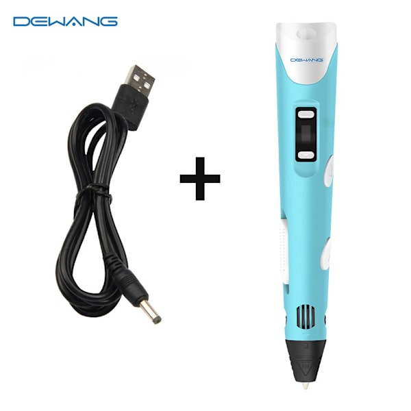 3D-penna Ritset för Barn 3D-skrivarpenna med USB RP800A PLA ABS Filament DIY Leksaker Födelsedagspresent Ritpenna 3D-utskriftspenna 10m filament no pen As  photo