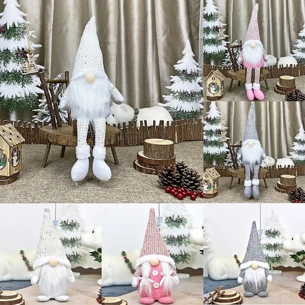 Tonttu Joulu Kasvoton Nukke Hyvää Joulua Koristeet Kotiin Noel Natal Joulukoriste Uusi Vuosi 2022 Navidad Lahja Lapsille Type 1 White