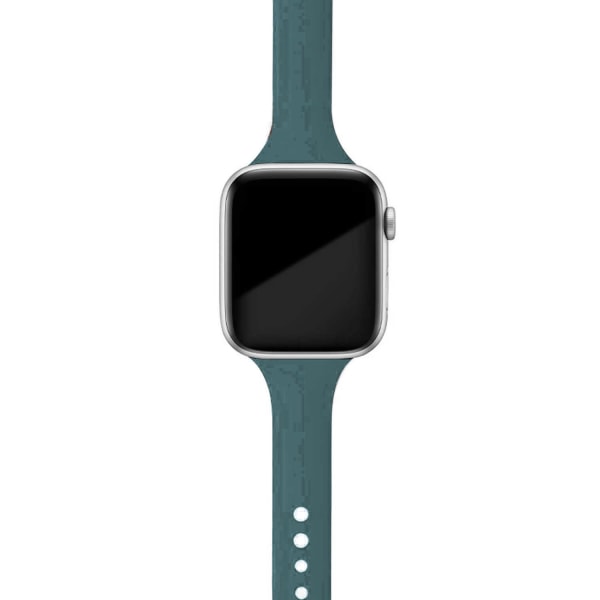 Smal rem för Apple Watch armband 40mm 44mm 38mm 42mm Silikon armband klockarmband correa iWatch 6 se 5 4 3 7 45mm 41mm Grapefruit 36 42mm 44mm 45mm
