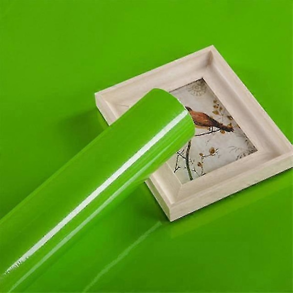 Selvklebende, vanntett og avtagbar vinyltapet Shiny Green 40cm x 2m Shiny Green 40cm x 2m