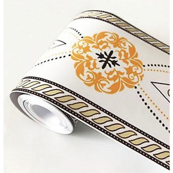 Självhäftande, 3D Blommor/geometrisk Design-PVC Vattentät, Borderline Tapet WB08 08 WB08 08