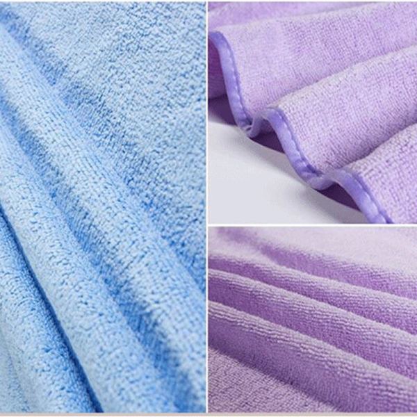 Inomhus Flickor Kvinnor Dam Mjuk Bad Simhandduk Klänning Snabbtorkande Strand Spa Badfilt Badrockar Tvätt Kläder Lätt Att Bära Blue