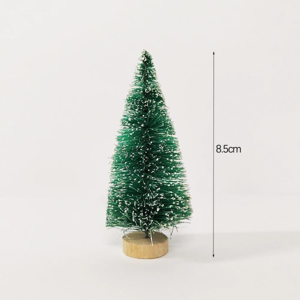 5 st Mini Julgranar Plast Konstgjord Julgransprydnad Vinter Snö Bordsdekoration DIY Hantverk Juldekoration 2023 4.5cm