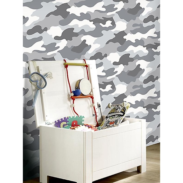Grå Camouflage Tapet - WOW010
