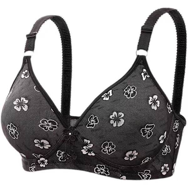 Dame BH Top Komfortabel Bralette Trykt Sexet Undertøj Kvinde Trådløs Lingeri Sømløs BH Apricot 42/95BC