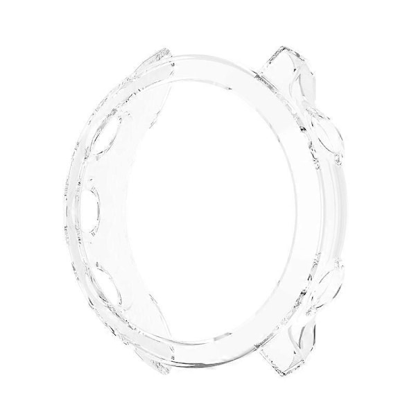 Halvtäckande ihåligt TPU-skyddsfodral (Transparent Svart) för Garmin Forerunner 158 / 55 Transparent White