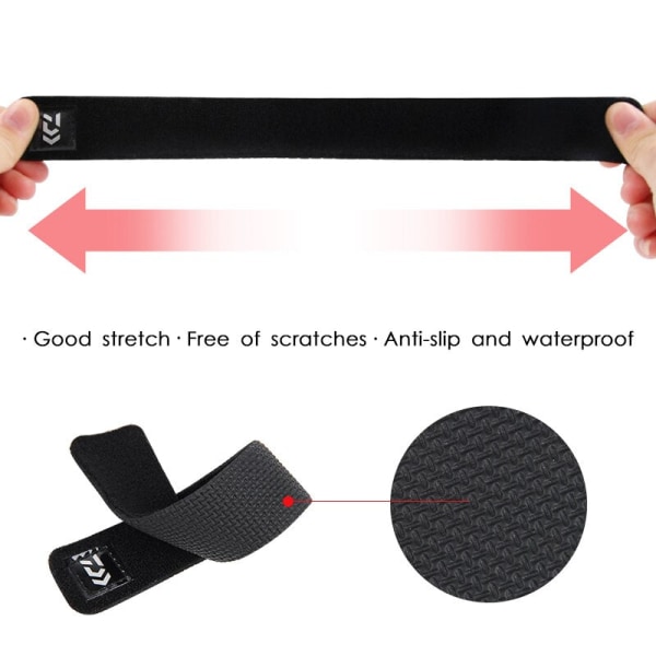 Fiskestang Bælte Elastisk Bandage Bindebånd Tilbehør Magisk Snøre Fiskestang Stang Slyngeholder Bælte Til Fiskeri DAIWA B 1pcs