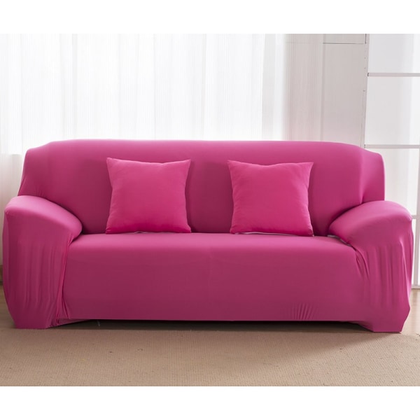 Slipcover ensfarvede sofabetræk til stue stræk slipcovers elastisk materiale sofabetræk hjørnesofabetræk dobbelt-sæde tre-sæde color 11 2-seater 145-185cm