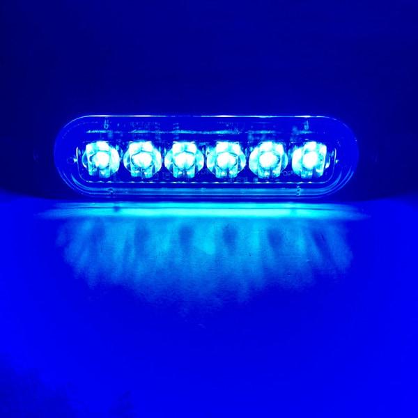 led blixtljus Blinkande gallerljus Bilnödljus 6LED VARNINGSLJUS polisljus för bil TRUCK blixtljus led-ljus 12v 24v yellow white 1 piece