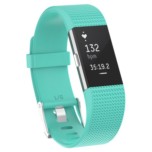 Armband Armband Smart Watch Band Armband Mjukt klockband Byte av Smartwatch Band För Fitbit Charge 2 Lakeside teal L