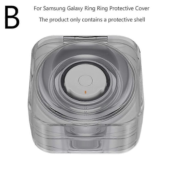 Beskyttende ladeetui for Samsung Galaxy Ring Smart Ring-ladeetui Black