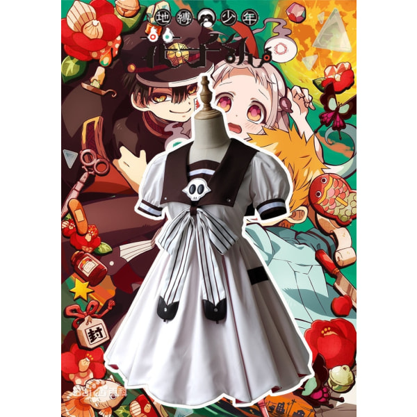 Yashiro Nene Cosplay Kostym Anime Toalett Inbunden Hanako Kun Jibaku Shounen Hanako Kun Cosplay Klänning Peruk Halloween Kostym Present A2 Full set S