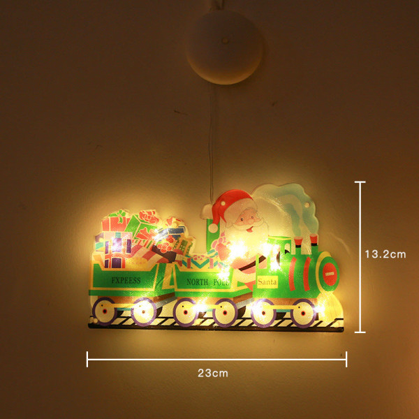LED Jouluimukuppivalaisin Joulupukki Lumiukko Muoto Ikkuna Ikkunatarrat Riippuva Valaisin Juhla Imukuppi Joulukoristevalo Airplane Christmas [small]]