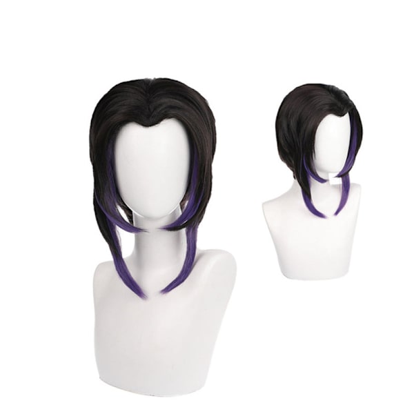 Lasten Anime Demon Slayer Kimetsu No Yaiba Cosplay Puku Kimono Kamado Tanjirou Kamado Nezuko Lapsen Halloween Puku Peruukki Puku style1 wig