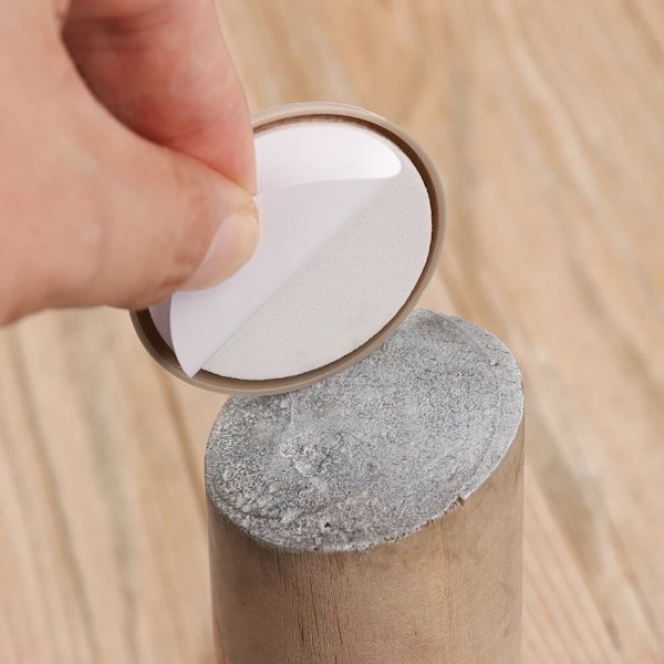 4 stk. Støjdæmpende møbelbensglidere Bord Sofa Stol Beslag Hjem Gulvbeskytter Let Flytbar Selvklæbende Skridmåtte 25x25mm