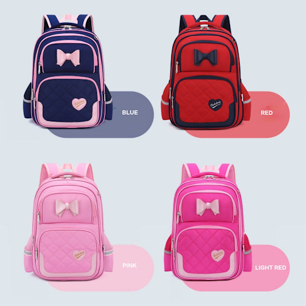 Bikab Koululaukut Tytöille Kawaii Reppu Reput Koululaisille Teinitytöille Lasten Laukut Tytöille Ortopedinen Reppu 2PCPINK L