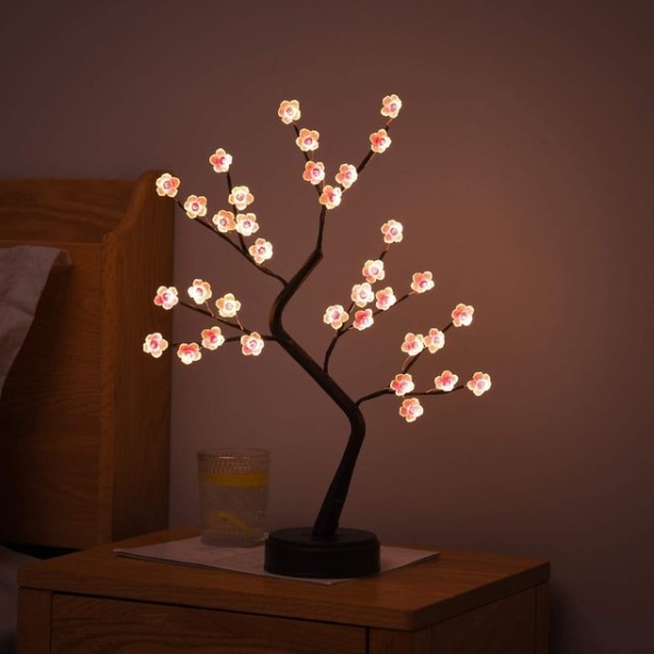 LED Fairy Nattlys LED Juletre Nattlampe Batteri USB Drevet Nattbordslampe Studielampe For Rom Pult Feriebelysning Dekor 9 USB Battery Power