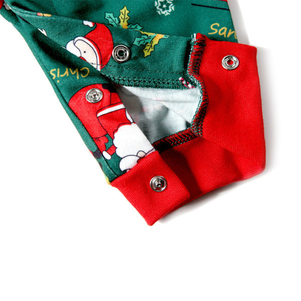Julpyjamas Matchande Familj Pyjamas Stil Förälder-Barn Set Höst och Vinter Dam Lös Hemmakläder Pyjamas Dam SD009 儿童8Y