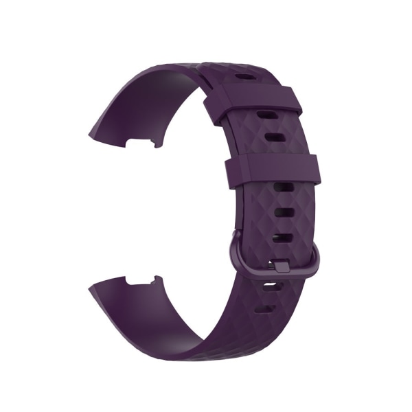 Klockarmband för Fitbit Charge 4 Armband Sport Klockarmband Silikonarmband för Fitbit Charge 3/3 SE Tillbehör Silver S