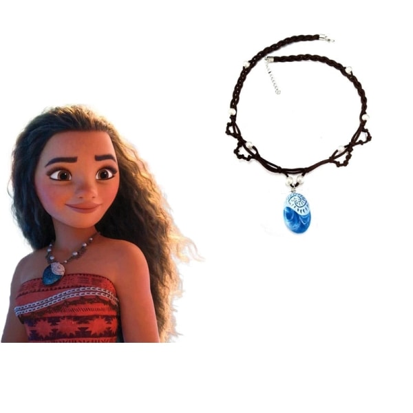 Barn Flickor Kläder Cosplay Kostymer Moana Princess Dress Vaiana Adventure Summer Beach Outfit Halloween Party Fancy Halsband Set Only Costume 9T