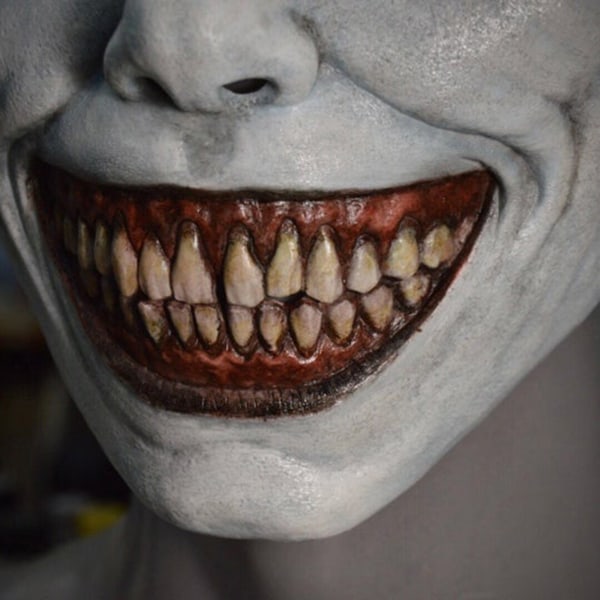 Horror Halloween Maske Uhyggelige Ansigtsmasker Smilende Dæmoner Cosplay Rekvisitter Fest Maskerade Halloween Maske Beklædningstilbehør Green-c Overseas
