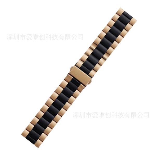 Klockarmband för Apple Watch iWatch för 1-9 generationer: 38-40-41mm/s10 42mm Guld och svart