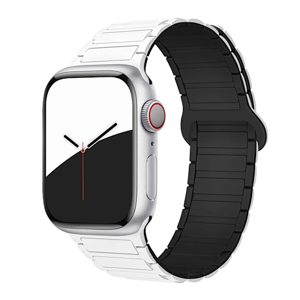 Kellon ranneke Apple Watch iWatch 44/45/46 S10/49mm universaali valkoinen ja musta