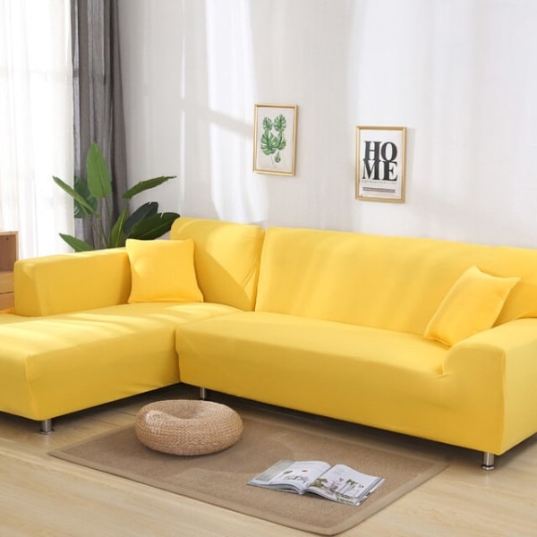 solida hörnsofföverdrag sofföverdrag elastiskt material soffa hudskydd för husdjur chaselong cover L-form sofffåtölj color 1 4-seat 235-300cm 1pc