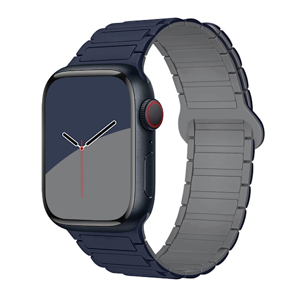 Kellon ranneke Apple Watch iWatch 38/40/41/42 S10mm yleismalli indigo harmaalla