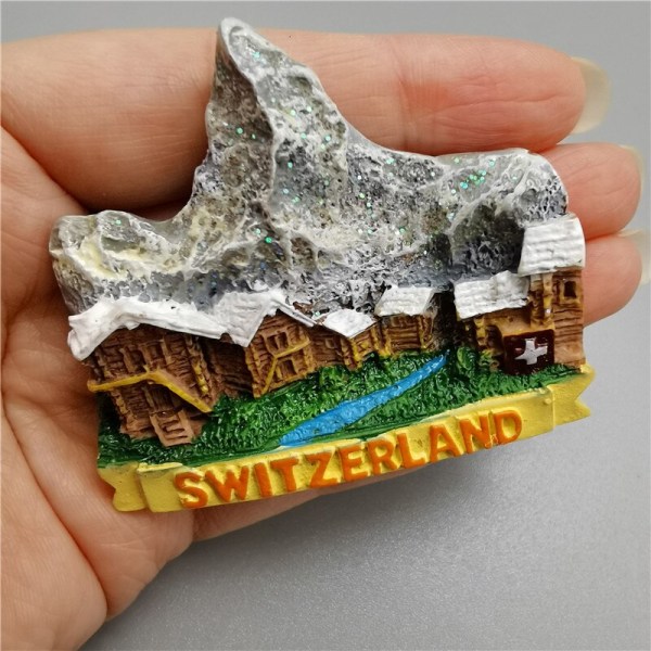 Sveits Kjøleskapsmagneter Suvenir Sveitsisk Lucerne Jungfrau Kapellbroen Gjøkur Turisme Magnetiske Kjøleskapsklistremerker Switzerland Cuckoo