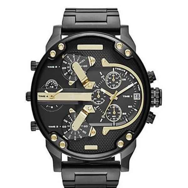 Herreur Herreur Personlighed Stort Urskive Trend Metal Quartz Ur 7333 full gold belt