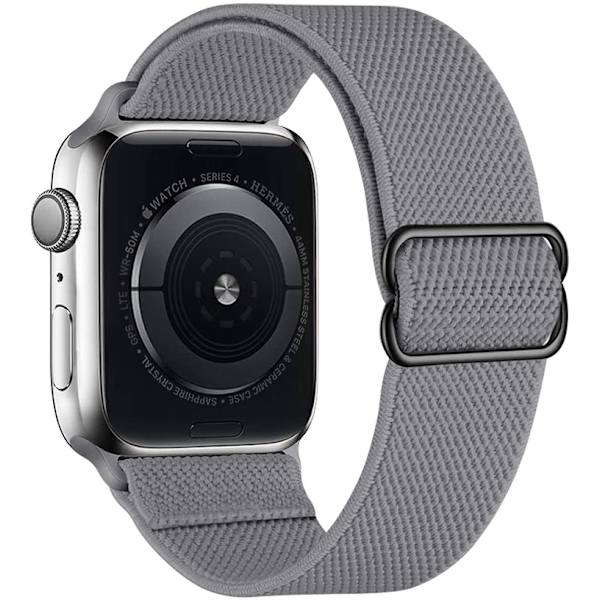 Nylonstropp for Apple Watch-reim 44 mm 40 mm 41 mm 45 mm Justerbar elastisk solo loop-beltearmbånd Apple Watch Series 7 6 se 5 4 3 fog 42mm - 44mm - 45mm