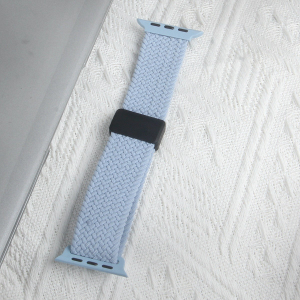 Klockarmband för Apple Watch iWatch 38/40/41MM plast inre magnetspänne rock cyan/dimblå
