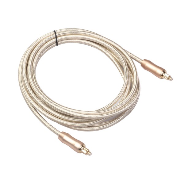 Fiberbælte Flettet Digital Fiber Optisk Lydkabel Audio SPDIF Kabel 2 m
