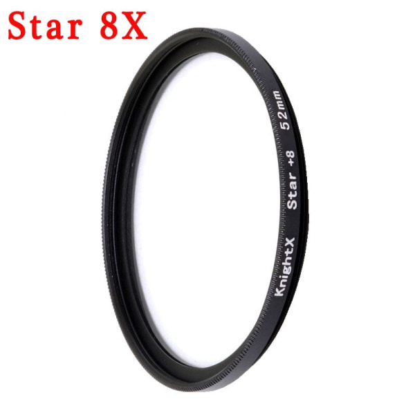 KnightX Kamerasuodatin 52MM neutraali tiheys ND tähti 4X 6X viiva Erikoistehosteet makro-objektiivi älypuhelimelle matkapuhelimelle mobiili android 52mm Star 4X