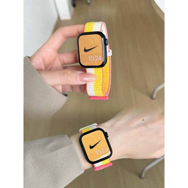 Urrem til Apple Watch iWatch 1/2/3 generation 42mm/44/45/46/49mm universal gul pink