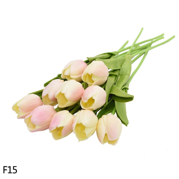 5/10 stk. Tulipan Kunstig Blomst Ekte Berørings Kunstig Bukett Falsk Blomst For Bryllupsfest Dekor Forsyninger Hjem Hage Ornamenter F15 5PCS