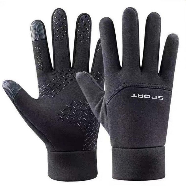 Vinterhandskar för män kvinnor Vinterhandskar Varma Utomhus Cykling Körning Motorcykel Kalla Handskar Vindtäta Halkfria Damhandskar Deep Grey4 XL