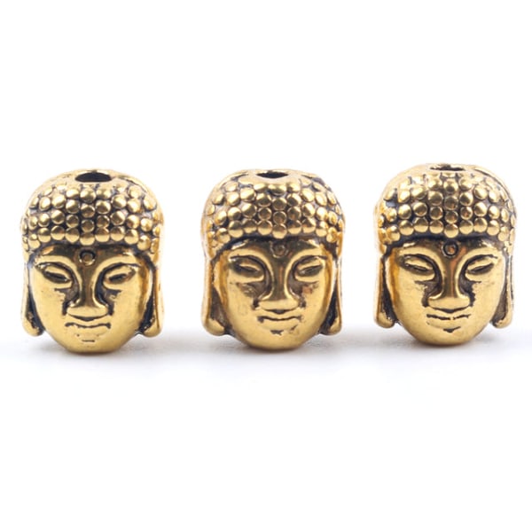 10 stk. Antikke Ugle Løve Buddha Leopard Hoved Spacer Perler Charm DIY Armbånd Halskæde Perler til Smykkefremstilling Tilbehør Leopard Gold 10pcs