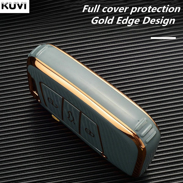 Nyt TPU Bilnøgle Etui Cover Taske Til Passat B8 Magotan Til Skoda Superb A7 Kodiaq Seat Skal Fob White