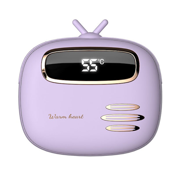Ny Vinter Mini Bærbar USB Velvet Håndvarmer Mobil Powerbank Håndvarmere Genopladelig Varmelegeme Handwärmer Calentador Pink 8*8cm