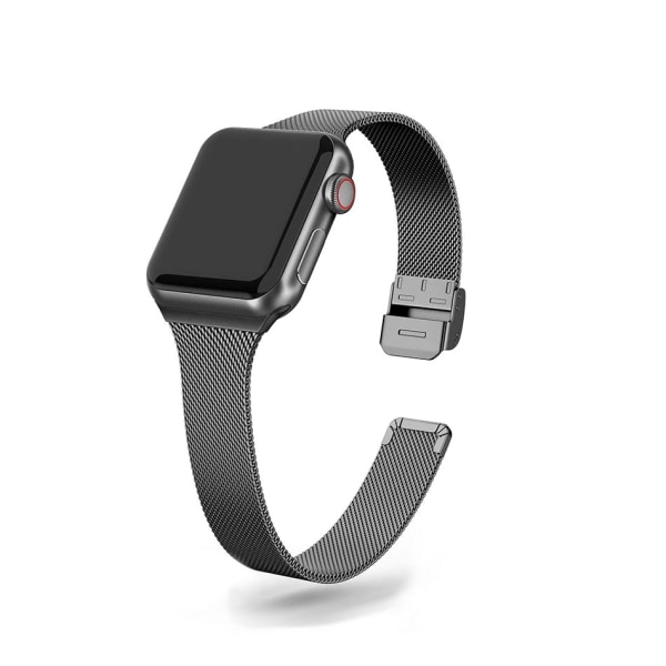 Tunt watch för Apple Watch SE 6/5/4 40MM 44MM metallarmband öglerem för iWatch Series 3/2/1 38MM 40MM armbandsurband Silver for 38MM and 40MM