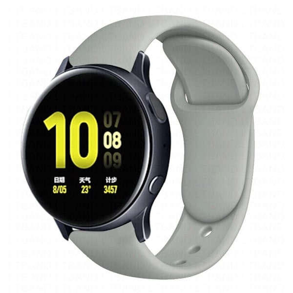 Silikone rem til Samsung Active 2 rem Gear S3 frontier armbånd Galaxy watch 3/46mm/42mm/Active 2 40mm 44mm rem Pine green 5 Galaxy watch 46mm