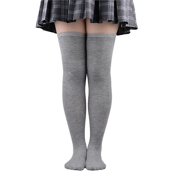 Naisten pitkät sukat syksy talvi korkeat sukat tytöille sopivat kaikkeen polven yli sukat esiintymisasut cosplay lämpimät wine red One Size